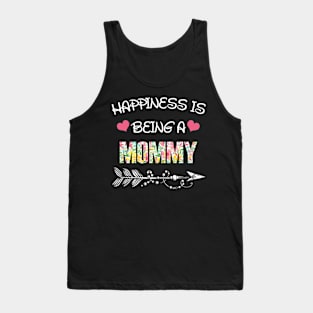 Happiness is being Mommy floral gift Tank Top